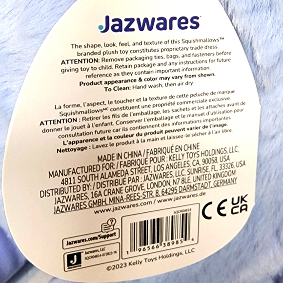 STACY 🦑 Purple Squid FuzzAMallow Original Squishmallow by Kelly Toy ☆》NWT《☆ - Picture 7 of 8